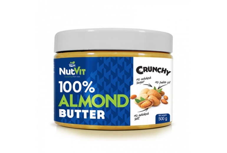 100% Almond Butter 500g NutVit s kousky